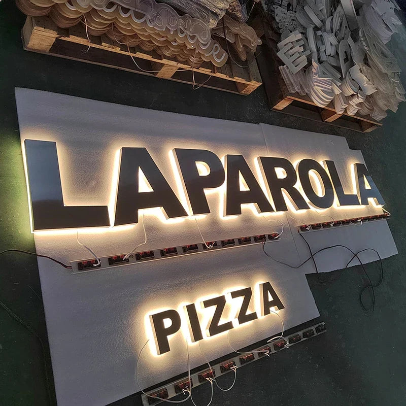 Custom Metal 3D LED House Number - Waterproof Outdoor Address Sign for Home, Apartment & Door Plates