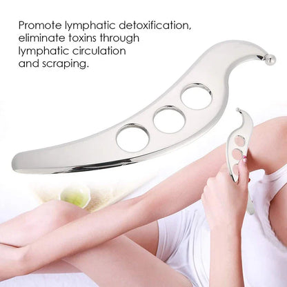 Stainless Steel Gua Sha Tool — Massage Scraping Board for Pain Relief, Myofascial Release & Physical Therapy