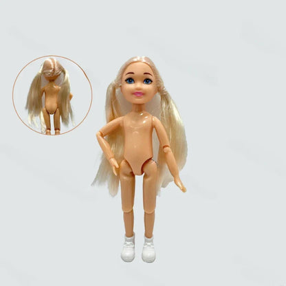 5-Inch / 15cm Little Doll — Normal Skin Girl Dress-Up Toy Gift for Children