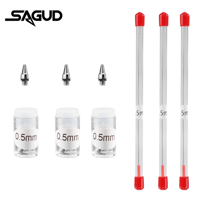 Airbrush Nozzle & Needle Replacement Kit – 0.2/0.3/0.5mm Repair Accessories for Various Airbrush Models
