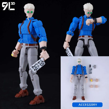 9L3D Printed Anime Action Figures — Jujutsu Kaisen Sukuna, Yuji, Yuta, Satoru Gojo Movable Mannequin Toys