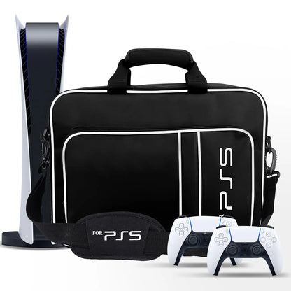 PS5 Travel Case - Protective Carry Bag for PS5 Disc/Digital Console, Controllers, Game Cards & Headset
