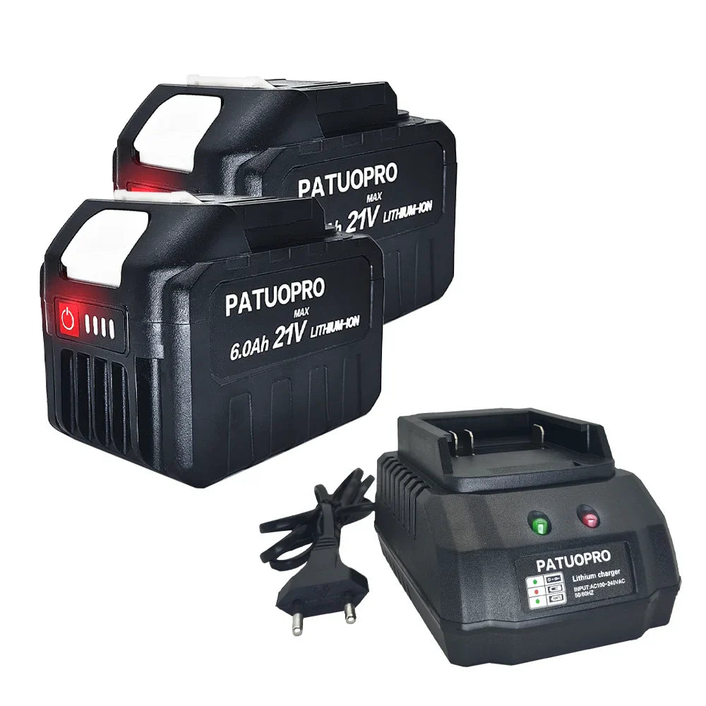18V/21V Rechargeable Lithium Battery – 2.0Ah, 4.0Ah, 6.0Ah for Makita Cordless Wrench, Hammer Drill, Grinder & Tools
