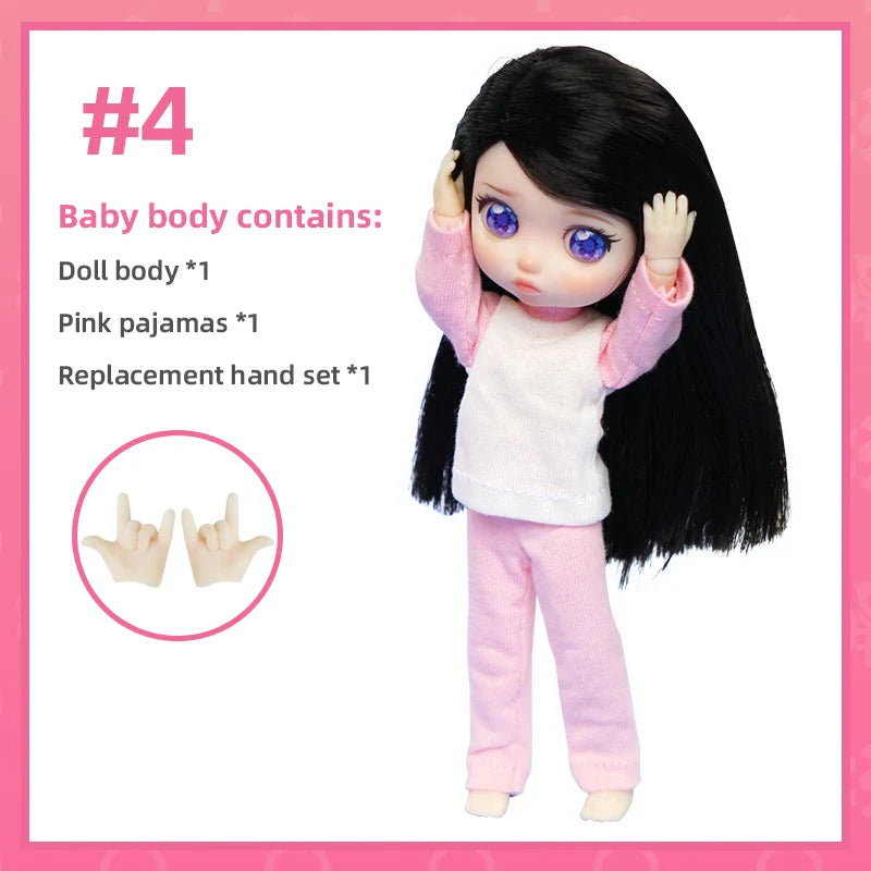 Lady Doolli 1/12 BJD Dolls Blind Box – 15cm Ob11 Mystery Anime Figure Toy, Kawaii Designer Gift