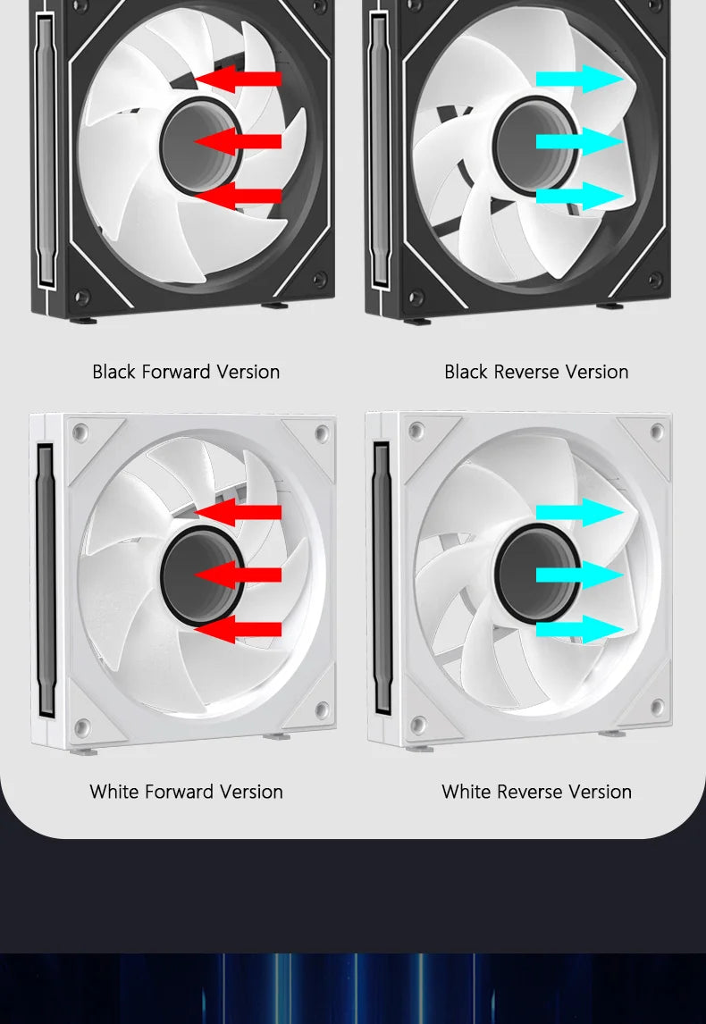 JUMPEAK MX120 360mm Modular Wireless Splicing PC Cooling Fan – 120mm ARGB Case Fan with Infinite Mirror Effect for Computer Water Cooler
