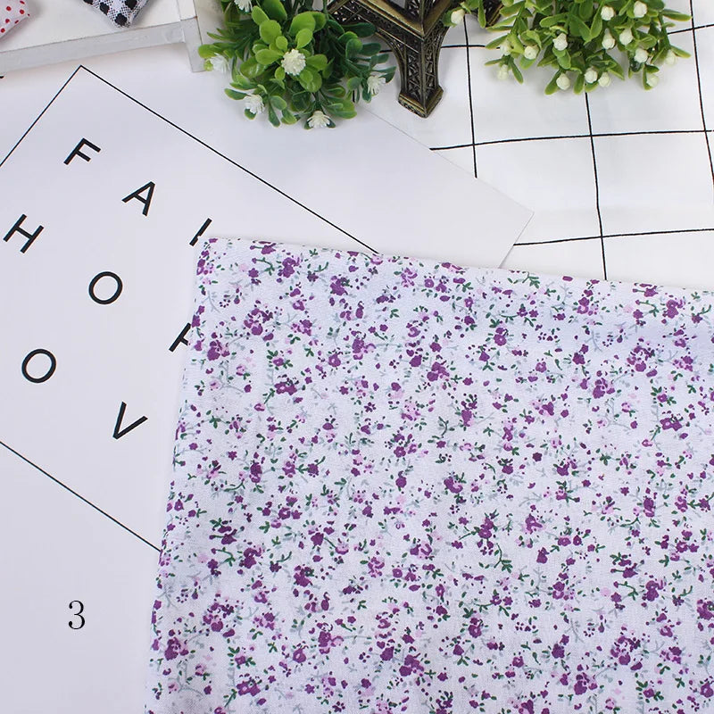 Printed Cotton Fabric Squares 25×25cm — Sewing, Quilting, Patchwork & DIY Handmade Craft Material