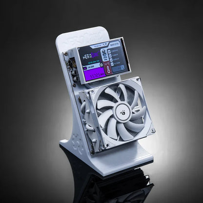 Bitaxe NerdQaxe++ BM1370 Bitcoin Miner — 4.8TH/s ASIC Chip, 68W, 2.4G WiFi Open-Source BTC Mining Machine