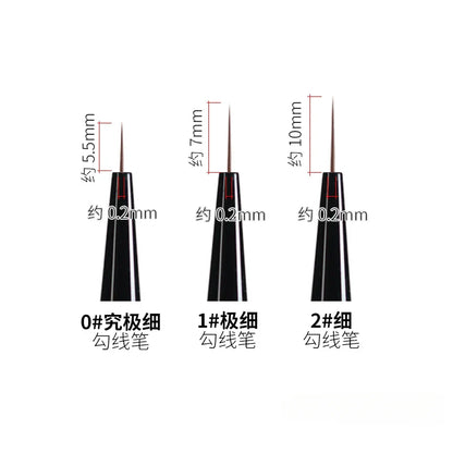 RAYSTUDIO Ultra-Fine Modeling Brush Set – #0 #1 #2 Outline Pens for Hobby, Coloring & Script Detailing