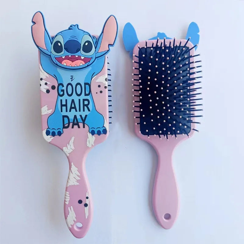 Miniso Disney Lilo & Stitch Air Cushion Massage Comb – Cartoon Stitch Hairbrush for Kids & Students