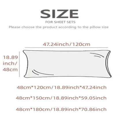 Skin-Friendly Couple Pillowcase – Cozy Polyester Hugging Pillow Cover, Large 120/150/180cm