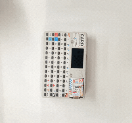 FMchip Cardputer M5StampS3 ESP32-S3 Development Board - Portable Computer with 1.14 Inch Screen and 56-Key Keyboard