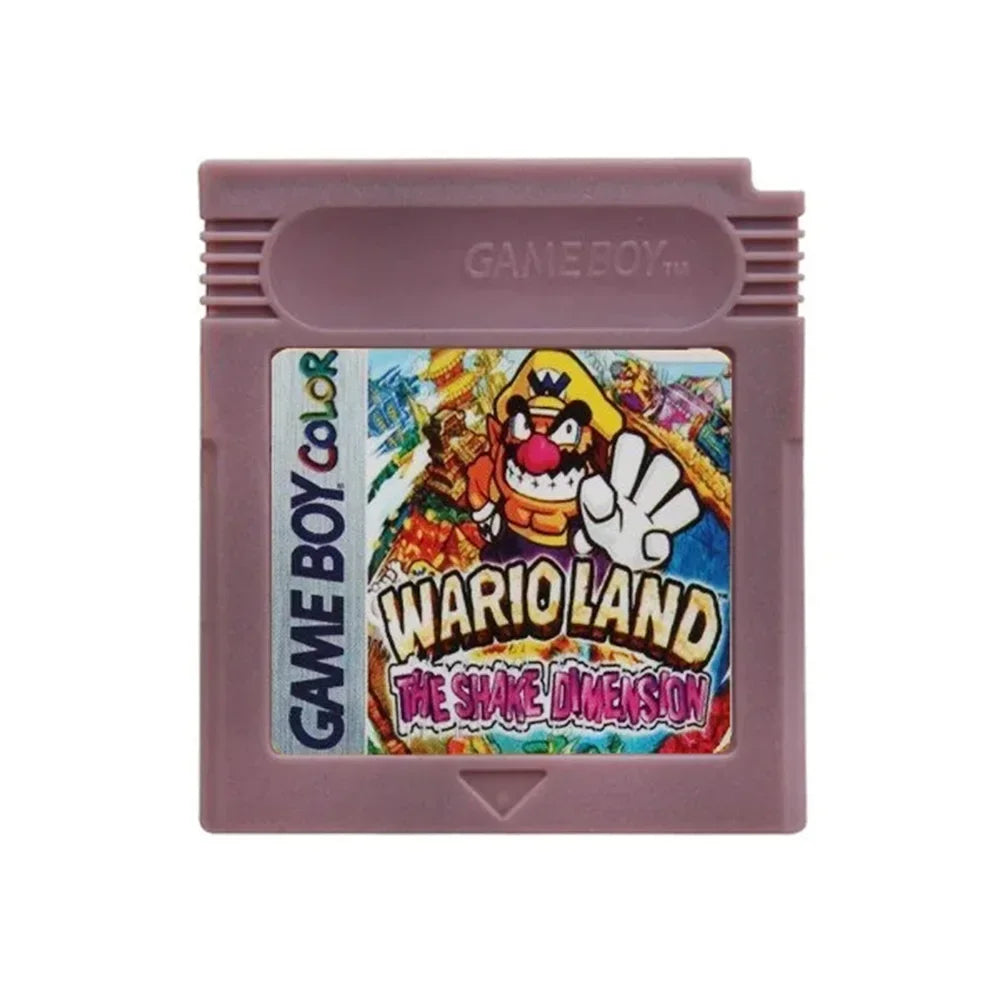 GBC 16-Bit Game Cartridge - Wario Land, Donkey Kong & Yoshi Compatible Game Card for GBC/GBA Consoles