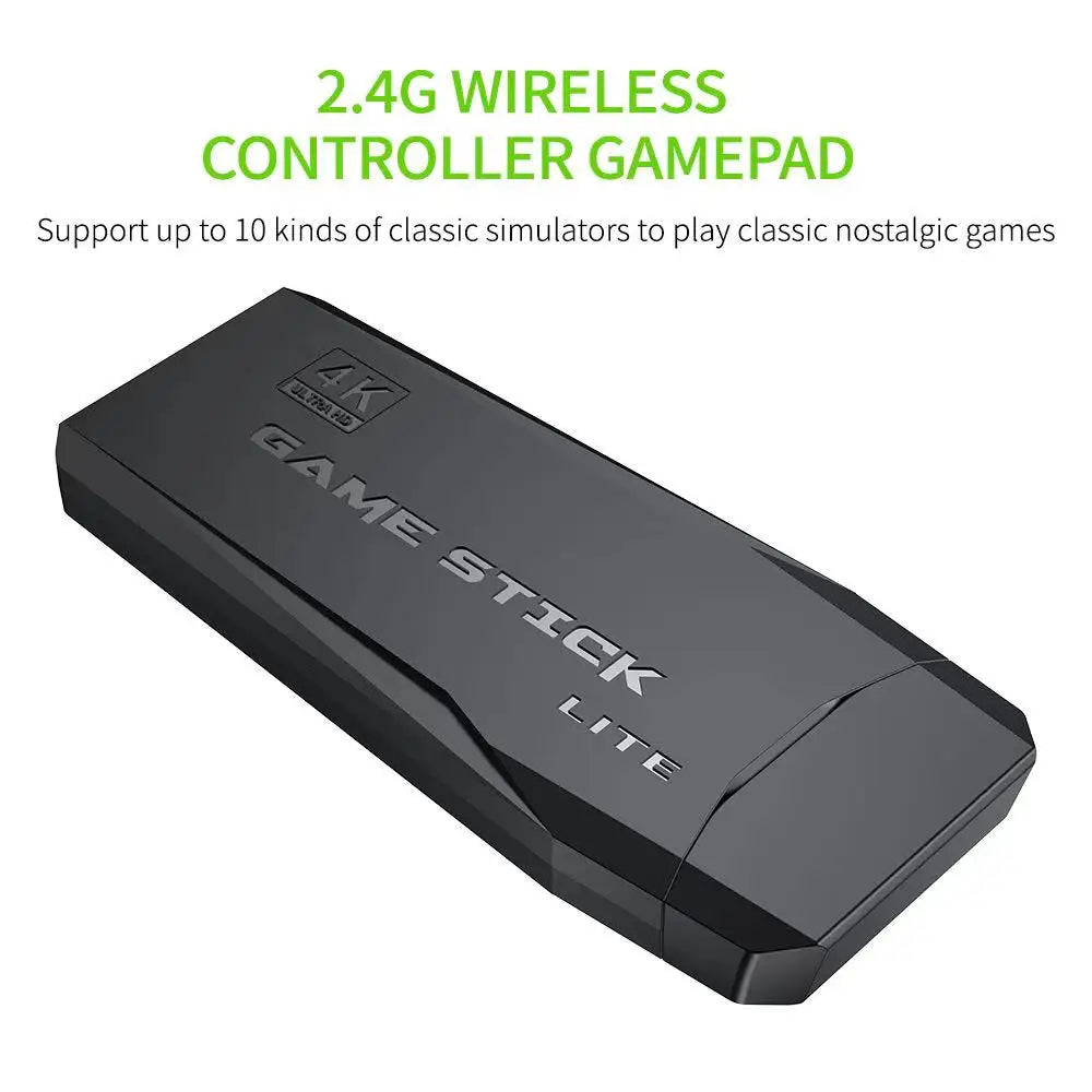 Video Game Console with 64G Storage - Built-in 20000 Retro Games, Handheld Wireless Controller Game Stick for Children, Xmas Gifts