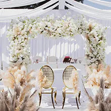 10x10Ft Double Crossbar Pipe and Drape Backdrop Stand Kit – Adjustable Metal Frame for Photography & Events