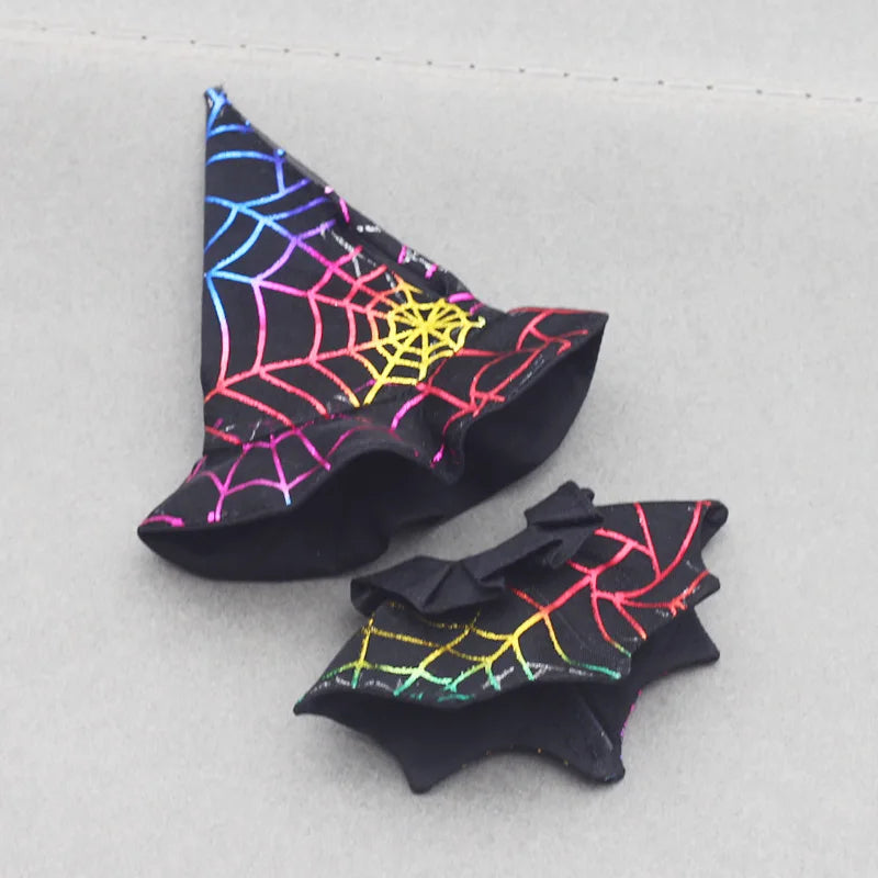 Labubu Halloween Cloak Dress with Hat — 10.5cm V4 The Monsters Pin for Love Series Doll Clothes & Accessories