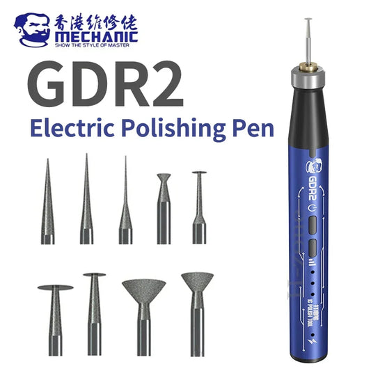 MECHANIC GDR2 Electric Polishing Pen — Multi-Function Tool for Mobile, PCB & CPU Repair