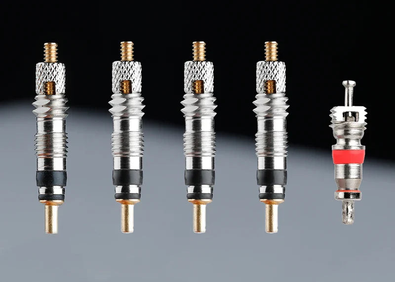 Deemount Presta Valve Core Replacement — Brass FV Nozzle with Alloy Remover Tool for MTB & Road Bikes