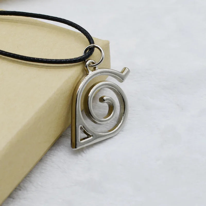Anime Konoha Necklace & Keychain – Akatsuki Sharingan Jiraiya Pendant for Sasuke, Kakashi Cosplay Jewelry Gift