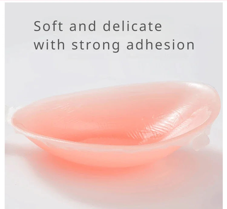 Silicone Invisible Push-Up Bra – Backless Strapless Breast Enhancer, Sticky Adhesive for Women, Perfect for Wedding & Bikini