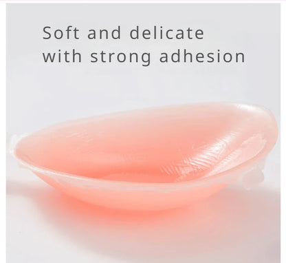 Silicone Invisible Push-Up Bra – Backless Strapless Breast Enhancer, Sticky Adhesive for Women, Perfect for Wedding & Bikini
