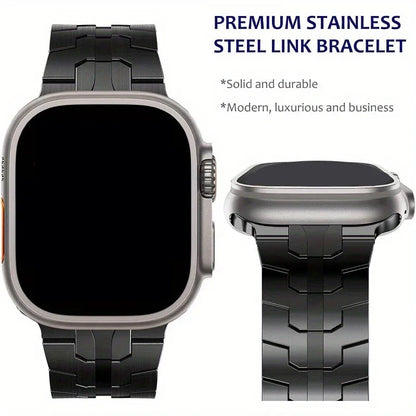 Metal Strap for Apple Watch – Stainless Steel Wristband for 49mm, 45mm, 41mm, 44mm, 42mm, 40mm – Compatible with iWatch Series Ultra, 9, 8, 7, 6, SE – Stylish Bracelet