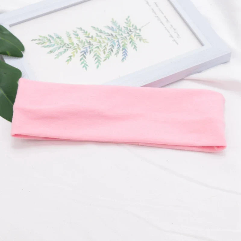 Elastic Cotton Fashion Headband – Unisex Stretch Hair Band for Yoga, Running, Fitness & Makeup Hair Accessories