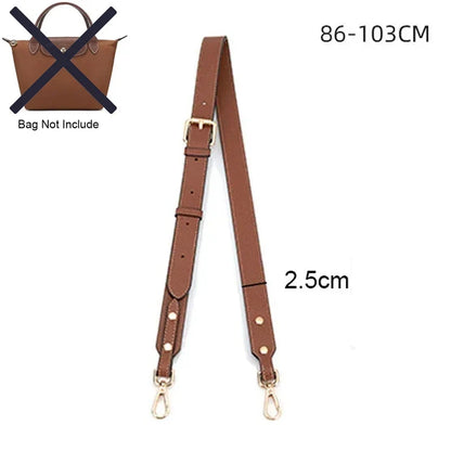 Leather Shoulder Strap for Longchamp Terra Bag - No-Punch Replacement Handle Strap Accessory