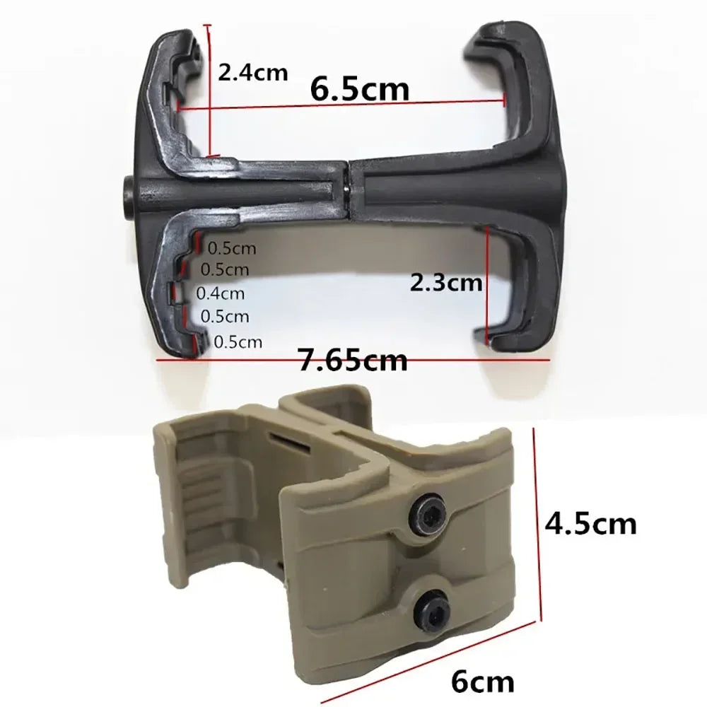 Universal Dual Parallel Rifle Magazine Clip — AK, AR15, M4 Speed Loader Accessory
