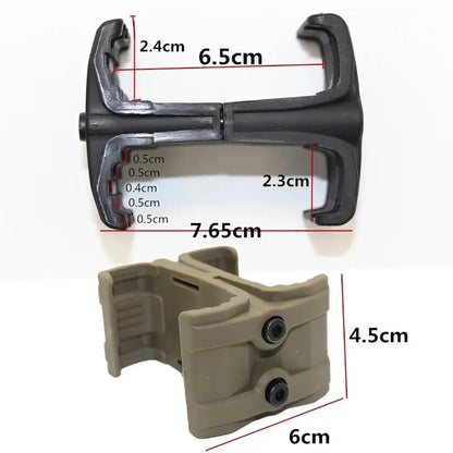 Universal Dual Parallel Rifle Magazine Clip — AK, AR15, M4 Speed Loader Accessory