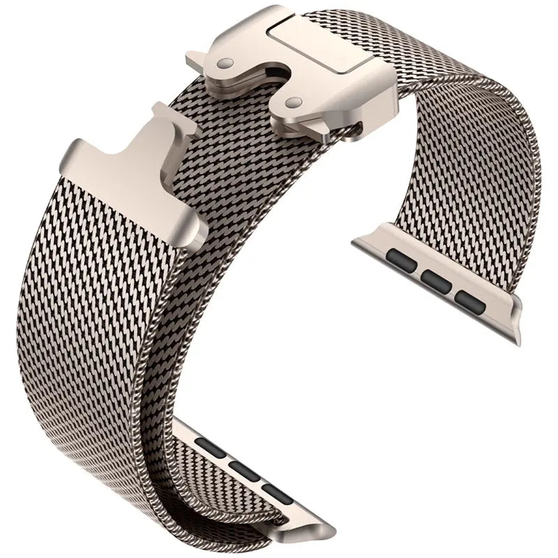 Titanium 1:1 Milanese Strap for Apple Watch Ultra 49mm – Compatible with iWatch Series 10 9 8 7 6 SE 5 4 3, 46mm 45mm 44mm 42mm