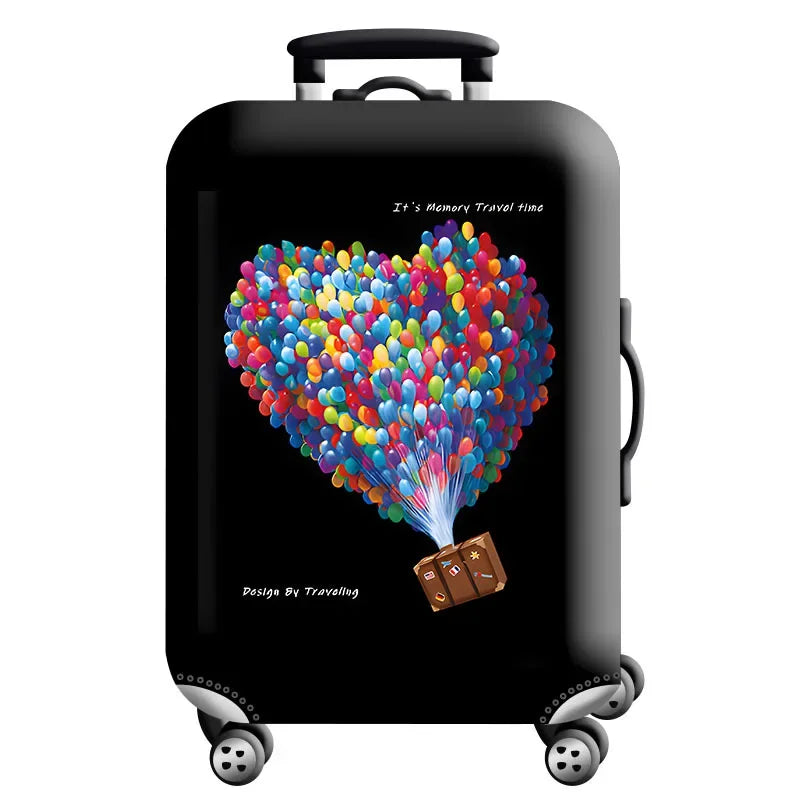 Stretch Fabric Luggage Cover — Dustproof Suitcase Protector for 18-32 Inch Travel Bags
