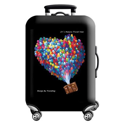 Stretch Fabric Luggage Cover — Dustproof Suitcase Protector for 18-32 Inch Travel Bags