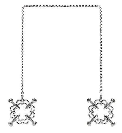 Stainless Steel Adjustable Nipple Clips — Erotic Breast Stimulation, Bondage Restraint Fetish BDSM Sex Toy for Women