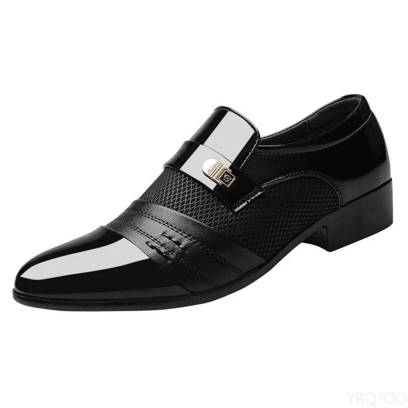 Men's Retro Casual Dress Shoes - Comfortable Versatile Business & Wedding Footwear