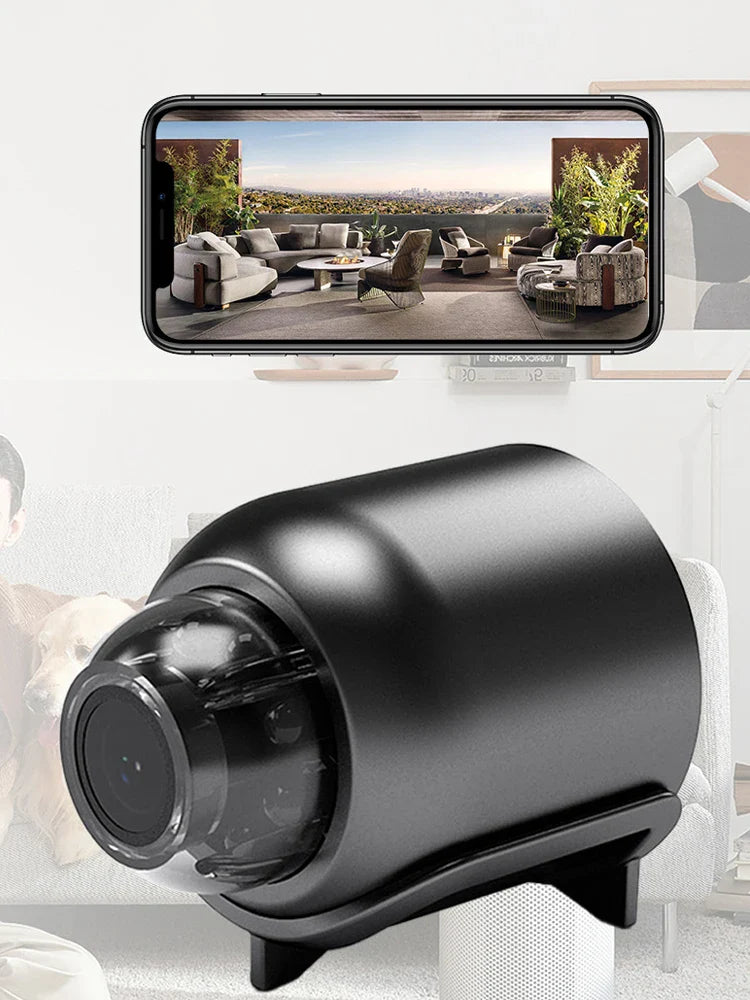 1080P HD Mini WiFi Camera – Wireless Night Vision, Remote Home Surveillance for Kids, Pets & Safety Monitoring