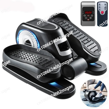 Under Desk Elliptical Machine – Leg Exerciser with Remote Control & 12 Adjustable Speeds, Quiet Elliptical Trainer