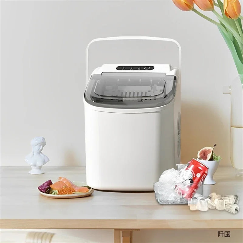 110V/220V Electric Ice Maker – Portable Automatic Bullet & Round Ice Cube Machine, Professional Use