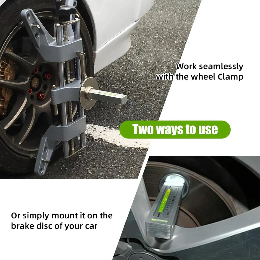 Automobile Magnetic Wheel Alignment Camber Gauge Tool – Adjustable 4-Wheel Positioning Level Instrument