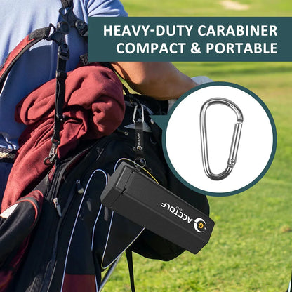 Golf Ball Washer Cleaning Machine – Reusable Towel & Cart Cup Holder, Portable Bag Cleaner Accessories, Perfect Gift