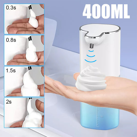 Automatic Touchless Foam Soap Dispenser - Type-C Charging High Capacity Smart Liquid Soap Dispenser with Adjustable Switch