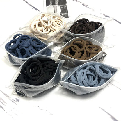 20/50PCS Hair Bands for Women & Girls - 4cm Elastic Rubber Ties, Simple Ponytail Holders & Hair Accessories