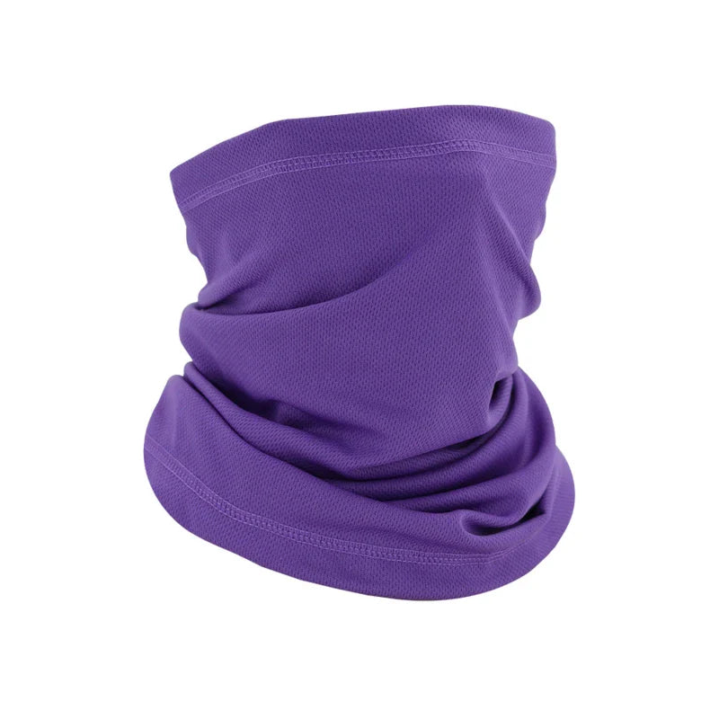 Men’s Windproof Neck Gaiter & Elastic Tube Scarf — Ear Cover, Half Face Sun Shield Headband Bandana