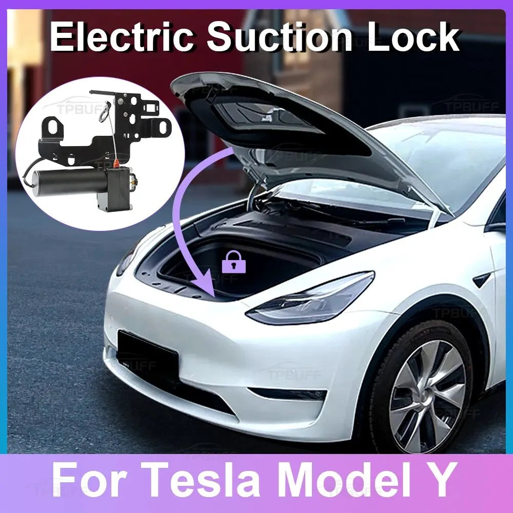 Tesla Model Y Front Trunk Soft Close Lock – Automatic Electric Frunk Closer for 2021-2024