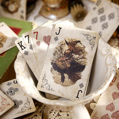Mr. Paper Retro Theme Playing Cards 55PCS — DIY Handbook, Origami & Entertainment Relaxation Pack