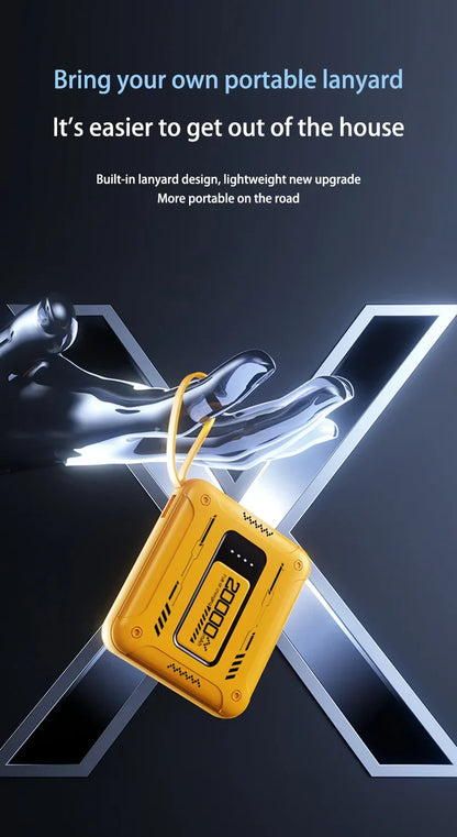 Xiaomi 50000mAh Mini Power Bank – Compact 4-in-1 High Capacity Charger with QC3.0 & PD20W for iPhone