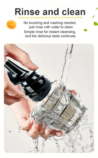 Portable Electric Fruit Juicer — Mini Household Juicer Cup for Fresh Orange & Fruit Juice Separation