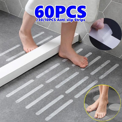 New Anti-Slip Shower Strips – Transparent Bath Safety Stickers for Bathtubs, Showers, Stairs & Floors