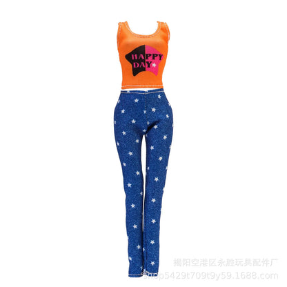 Fashion Doll Clothes for Barbie – Casual Dress, Pants & Trousers Outfit Accessories for Girls Gift Toy