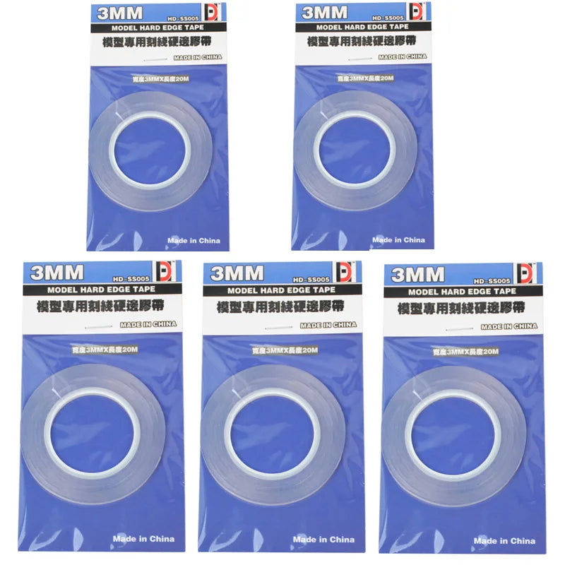 3mm & 6mm Model Scribing Guide Tape – Hard Edge Precision Line Tape for Hobby Cutting & DIY Model Tools