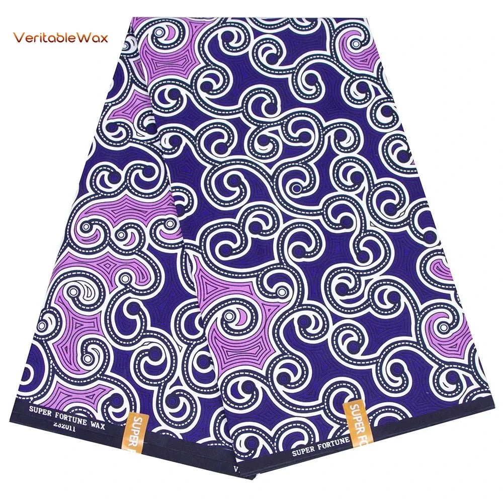 African Ankara Wax Print Fabric - Retro Double Print Patchwork Sewing Material for DIY Clothing